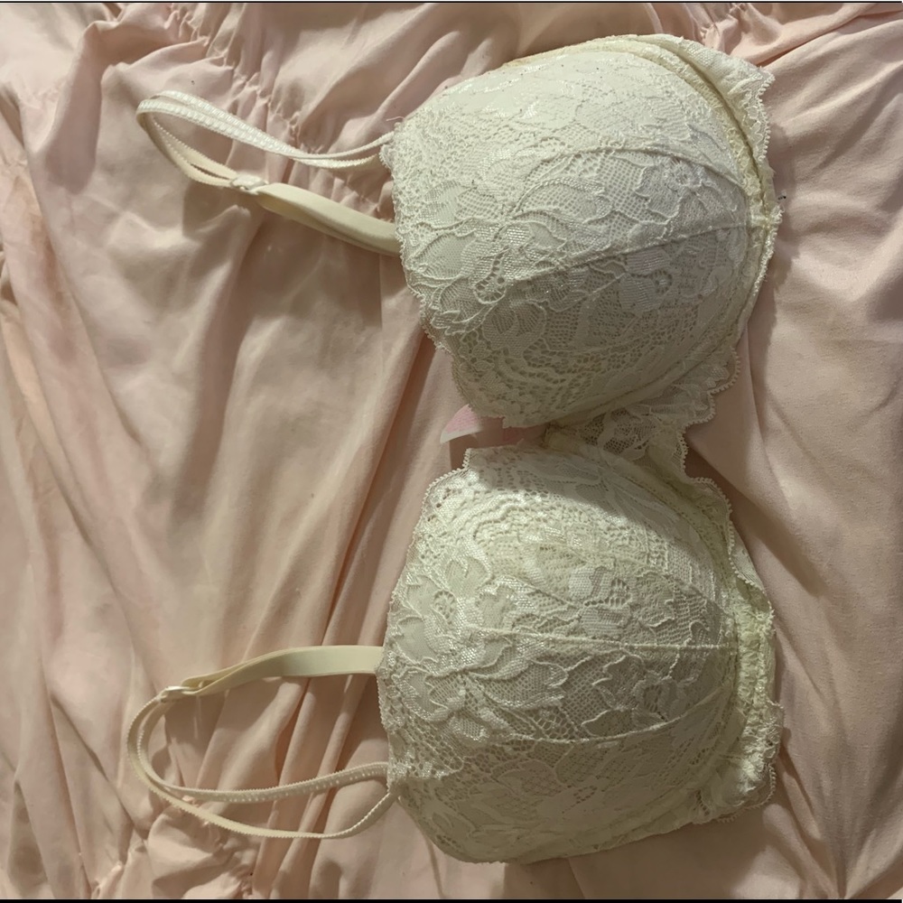 White Lace VS date night bra